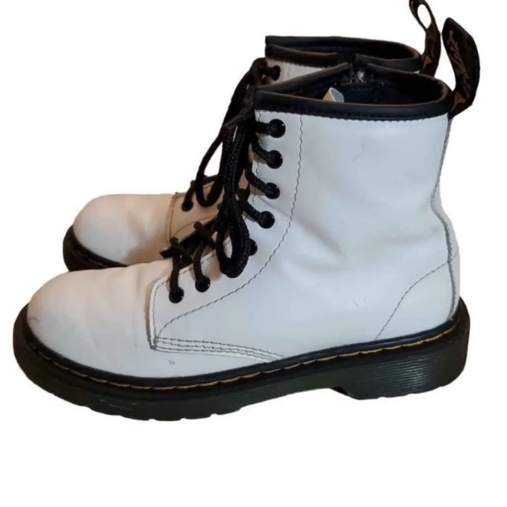 Dr. Marten White Lace-up Boots Shoes